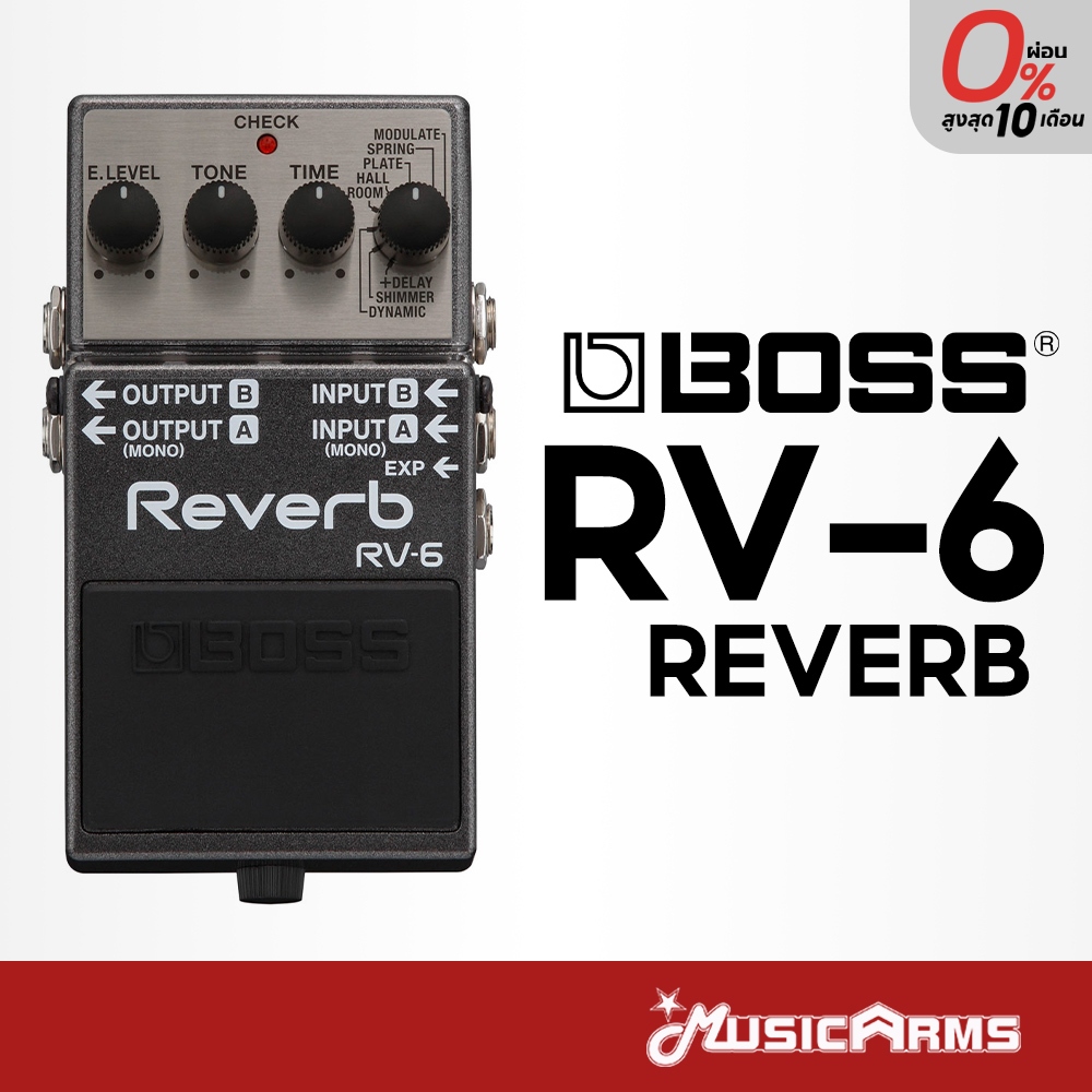 Boss RV-6 Reverb เอฟเฟคกีตาร์ Music Arms