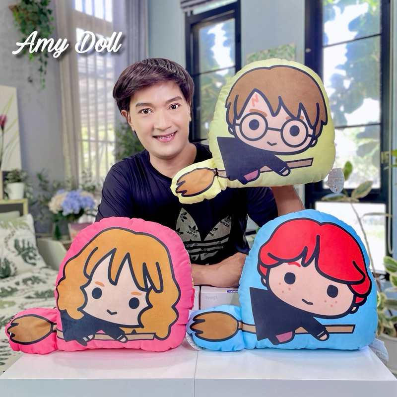 หมอนผ้าห่ม แฮร์รี่ พอตเตอร์ Harry / Hermione / Ron : Flying ลิขสิทธิ์แท้ Wizarding World