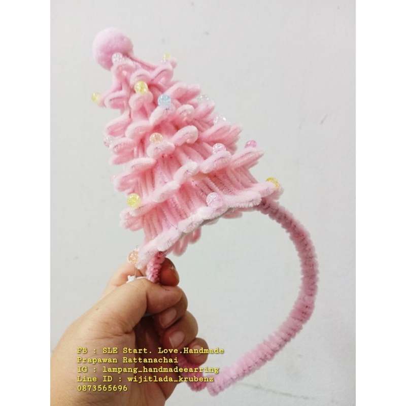 พร้อมส่ง คาดผมมีไฟ คาดผมคริสต์มาส