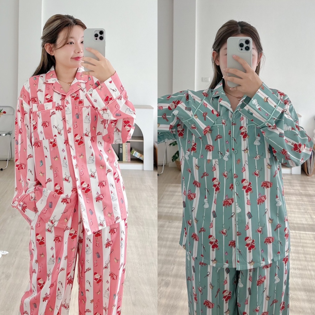 Amityclothes Pajamas ชุดนอน ลาย Christmas