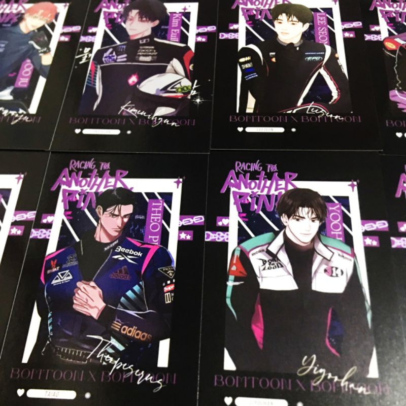 (พร้อมส่ง) racing to another pink bomtoon BL manhwa card การ์ด🚦💗
