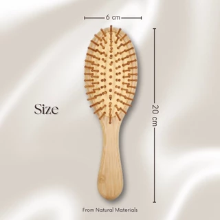 หวีไม้ไผ่ Bamboo hair brush หวีแปรง****พร้อมส่งจากไทย🇹🇭