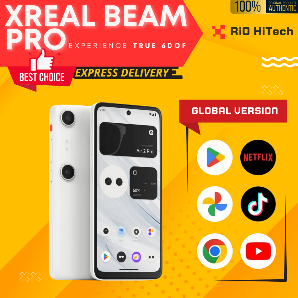 XREAL Beam Pro - Global version, 3D Cameras, Supports All Google Play Store apps