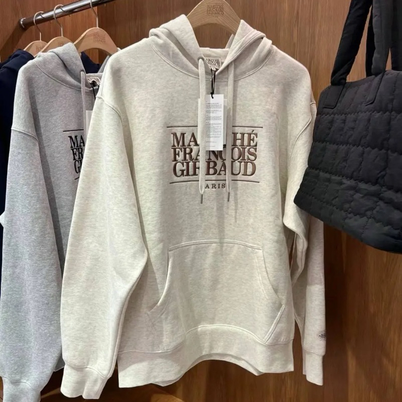 พร้อมส่ง / ของแท้ — Marithe Classic Logo Embroidery Hoodie