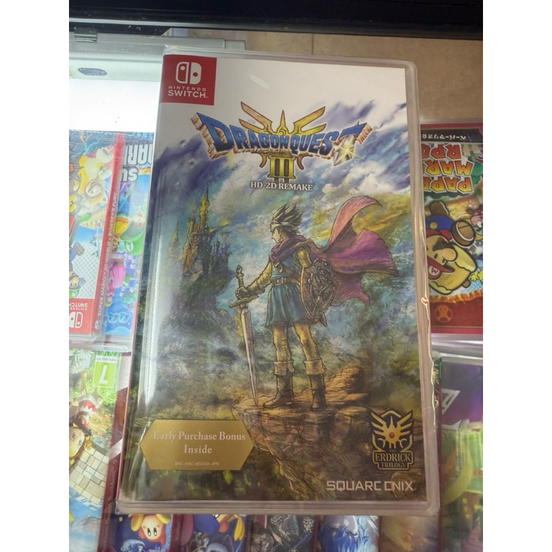 แผ่นสวิตช์มือหนึ่ง dragon quest3 hd-2d remake