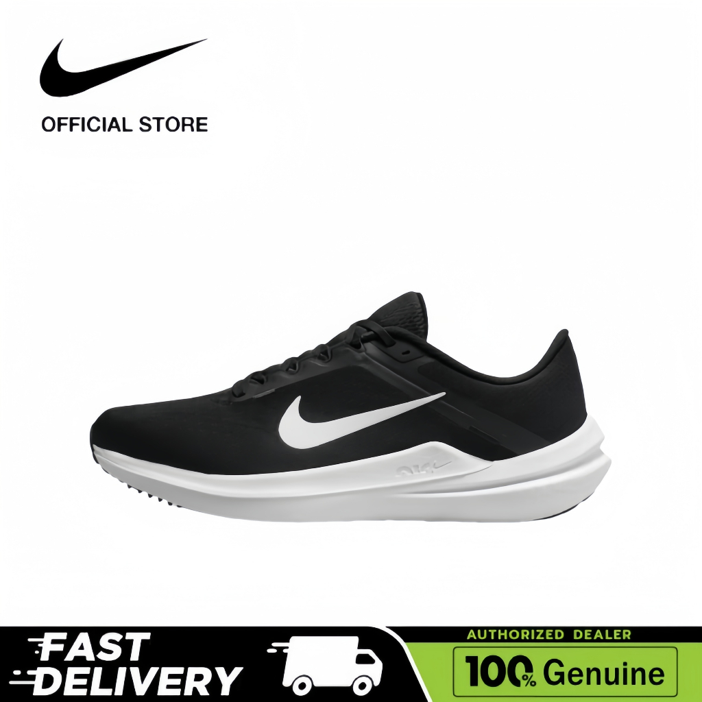 Nike Air Winflo 10 Men's and women's styles กีฬาสบาย ๆ ป้องกันการลื่นไถลทนต่อการสึกหรอน้ำหนักเบาตาข่ายรองเท้าวิ่งระบายอา