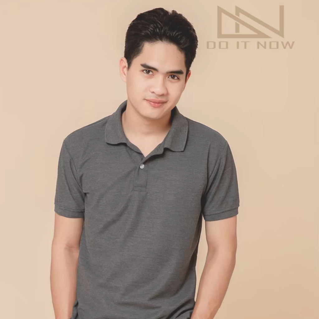 เสื้อโปโลแขนจั๊ม สีเทาท็อป (ชาย) By Doitnow สินค้าคุณภาพ จากแห่งผลิตโดยตรง!!