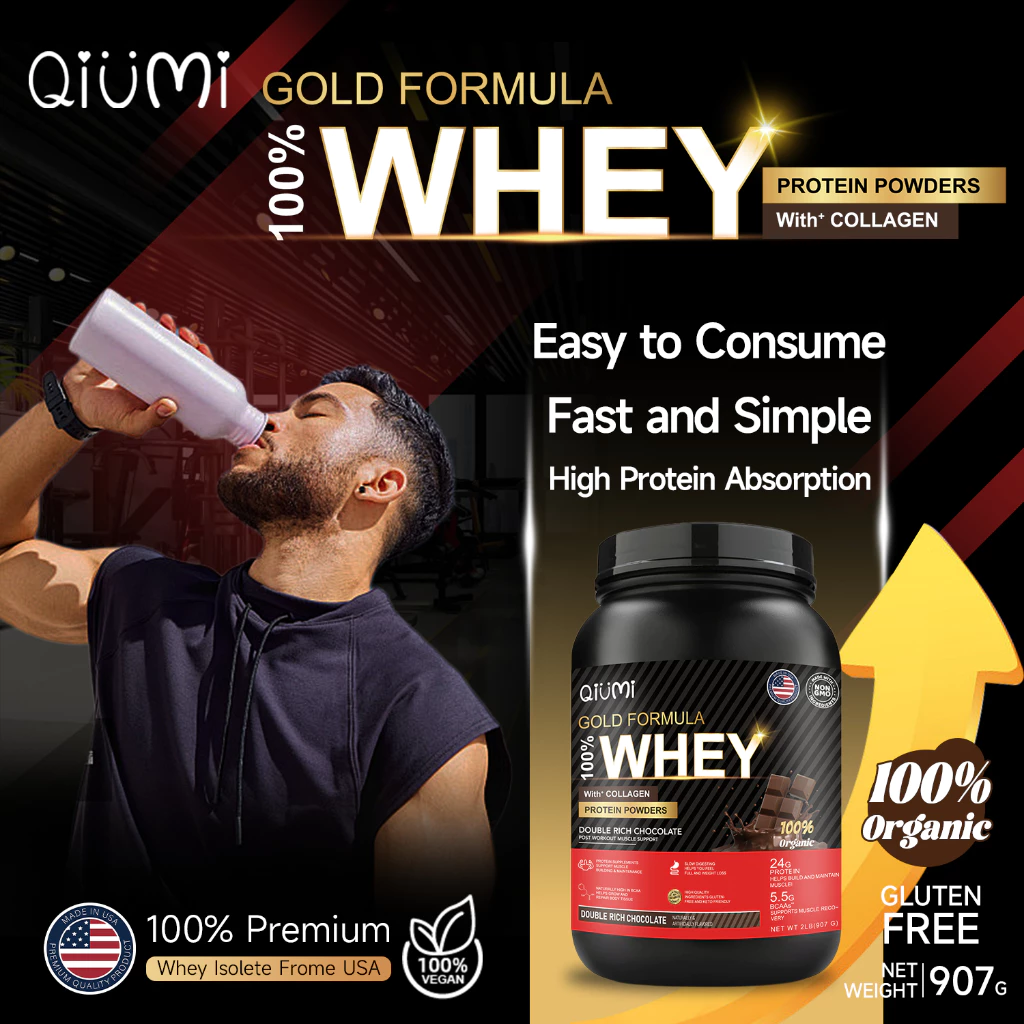 QiuMi Whey Protein Isolate เวย์โปรตีน BCAA 24g thumbnail 7