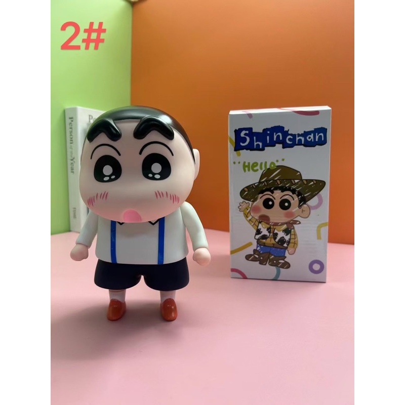 🔥โมเดลฟิกเกอร์ คอสเพลย์ชินจัง 22 CM ของเล่นสําหรับเด็ก ซากยะมุนิ/เมสซี/จี้กง/เทพีเสรีภาพ ของขวัญ สําหรับตกแต่งรถยนต์