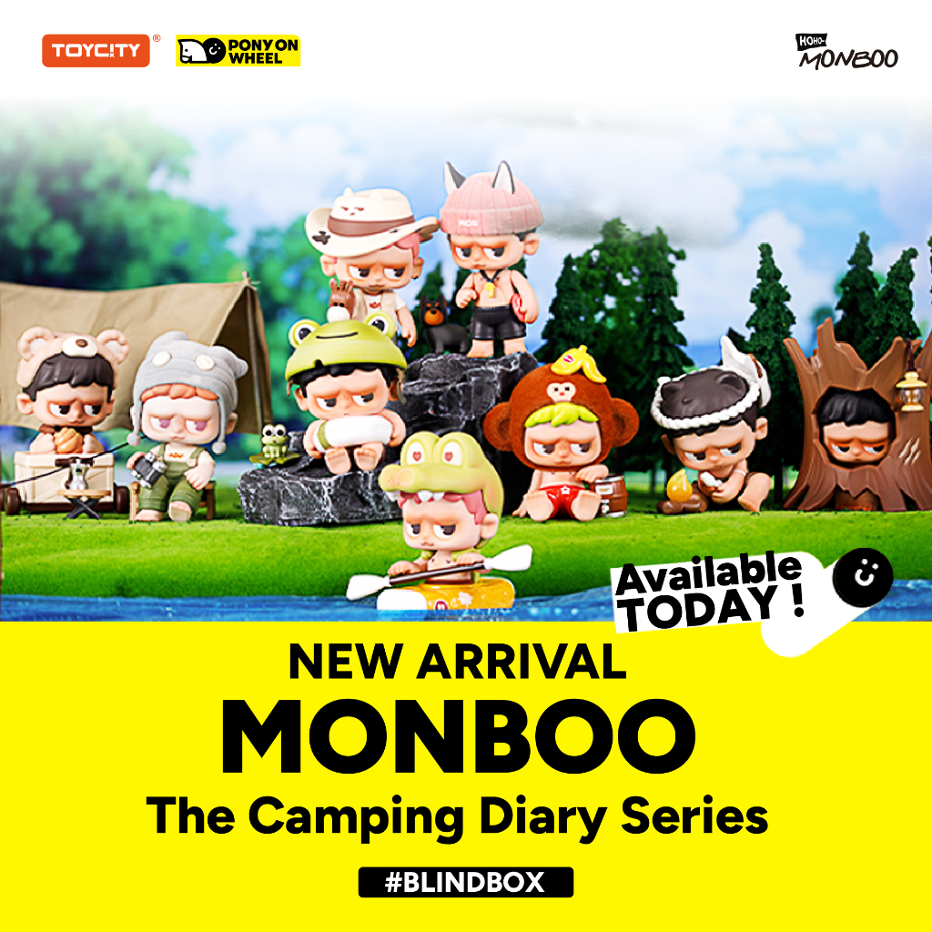 PONY ON WHEEL - MONBOO's Camping Diary Series Blind Box - กล่องจุ่ม