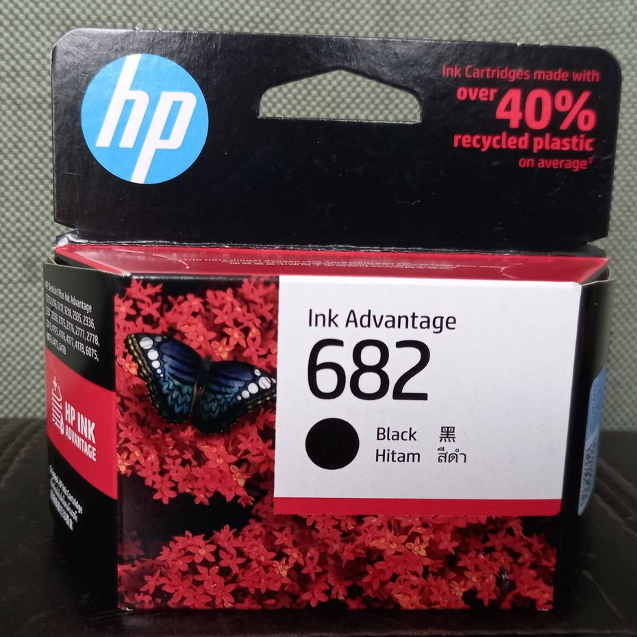 HP 682 BK (3YM77AA) ตลับหมึกอิงค์เจ็ท สีดำ แท้ 100% Black Original Ink Advantage Cartridge (3YM77AA)