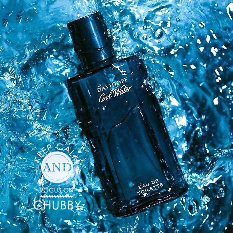 ขวดน้ำหอมเปล่าแบรนด์แท้ Davidoff Cool Water EAU DE เอาไปตั้งโชว์เป็น Mock up ตกแต่ง ห้องตัวอย่าง บ้า