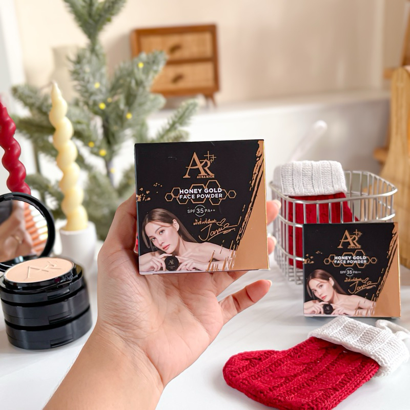 ของแท้ แป้งพัฟออร่าริช แป้งกันน้ำ แป้งพัฟน้ำผึ้งทองคำ แป้งพัฟคุมมัน