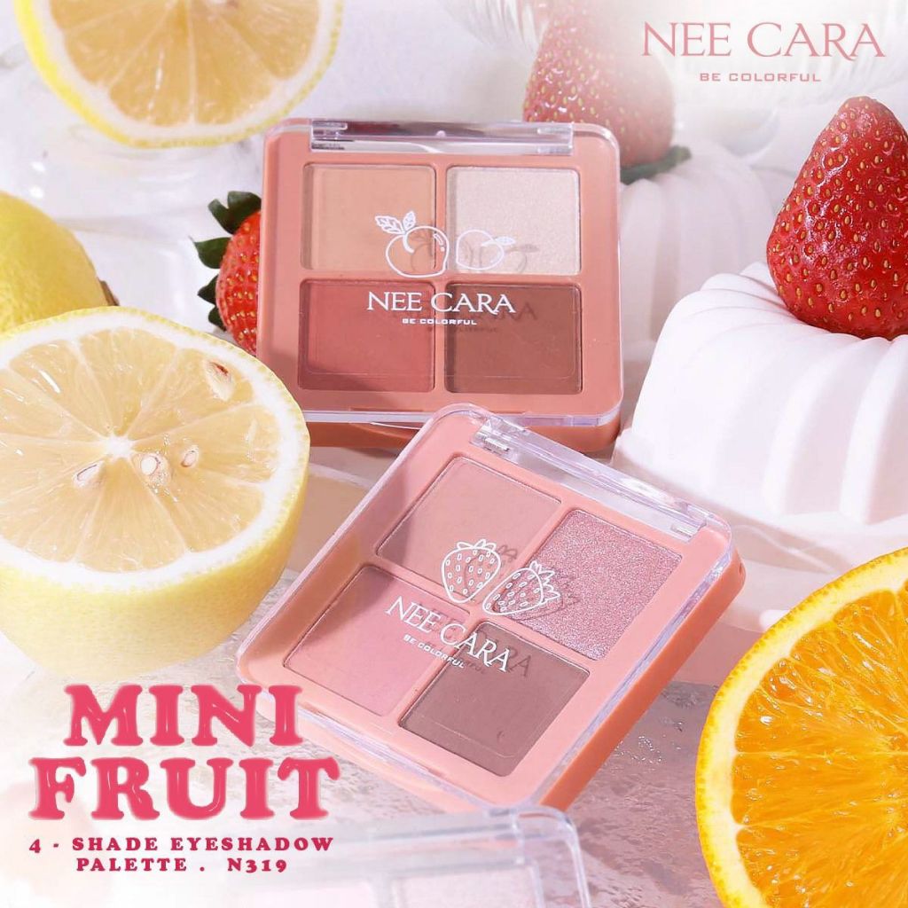 ถูก/แท้/มีไลฟ์ (มีสีใหม่) พาเลทท์ Nee Cara Mini Fruit อายแชโดว์ มินิฟรุต พาเลท ทาตา ชิมเมอร์ ตาวิ้ง อายแชโดว์เกาหลี - รูปที่ 3