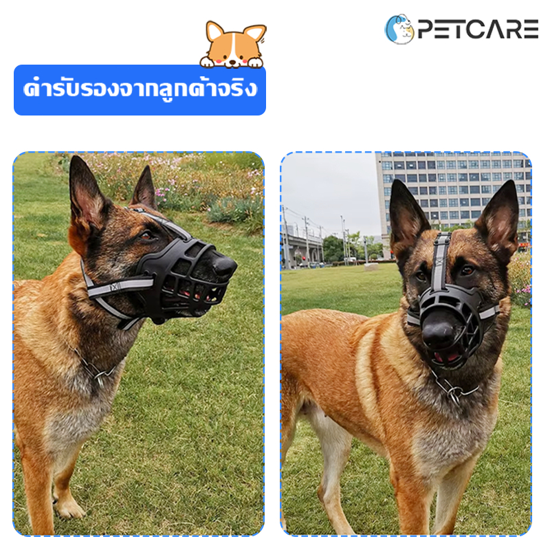 ⚡พร้อมส่งจากไทย⚡ครอบปากสุนัข ตระกร้อครอบปากสุนัข ตะกร้อครอบปากสุนัข ที่ครอบปากสุนัขกันเห่า