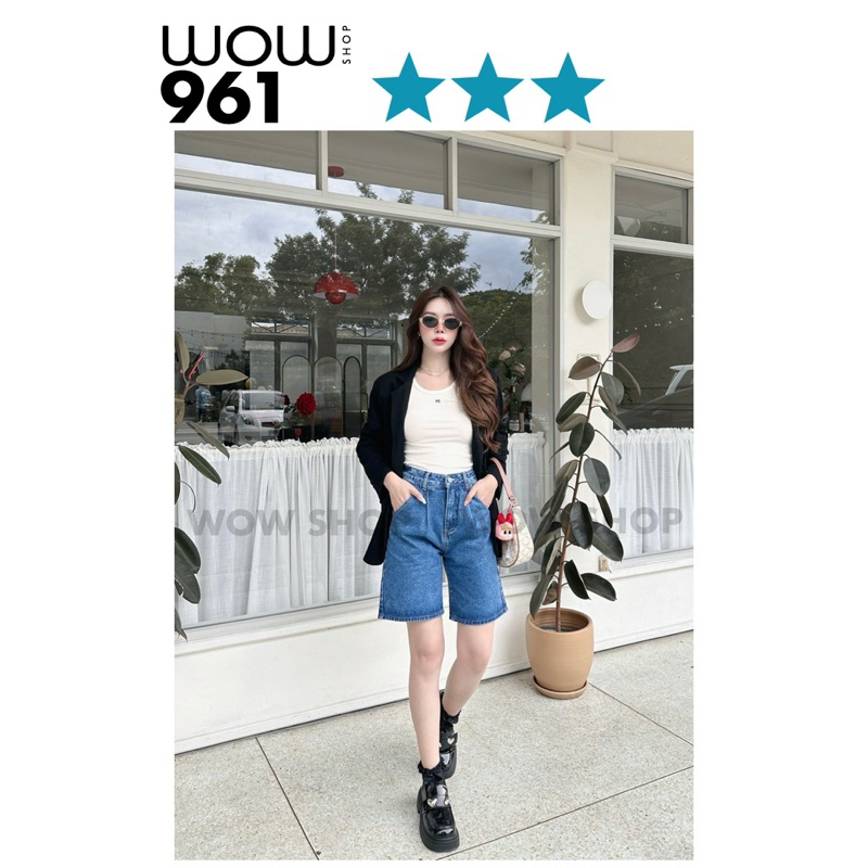 กางเกงยีนส์ 3 ส่วน ป้าย Wow รหัส 961