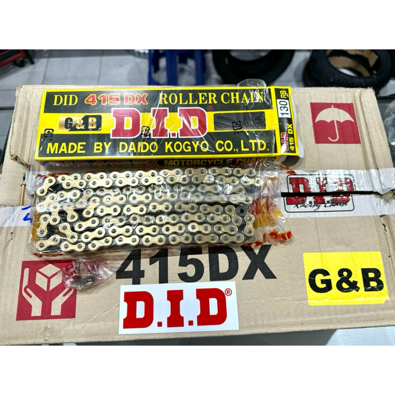 โซ่ DIDแท้ญี่ปุ่น 415-130 G&B ทอง – โปรปัง