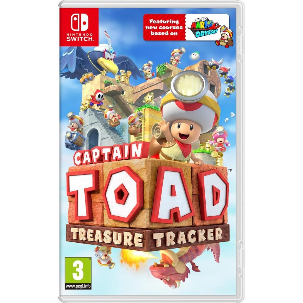 (แผ่นเกม) Nintendo Captain Toad  : Treasure Tracker -ของแท้ Synnex ไม่มีประกัน