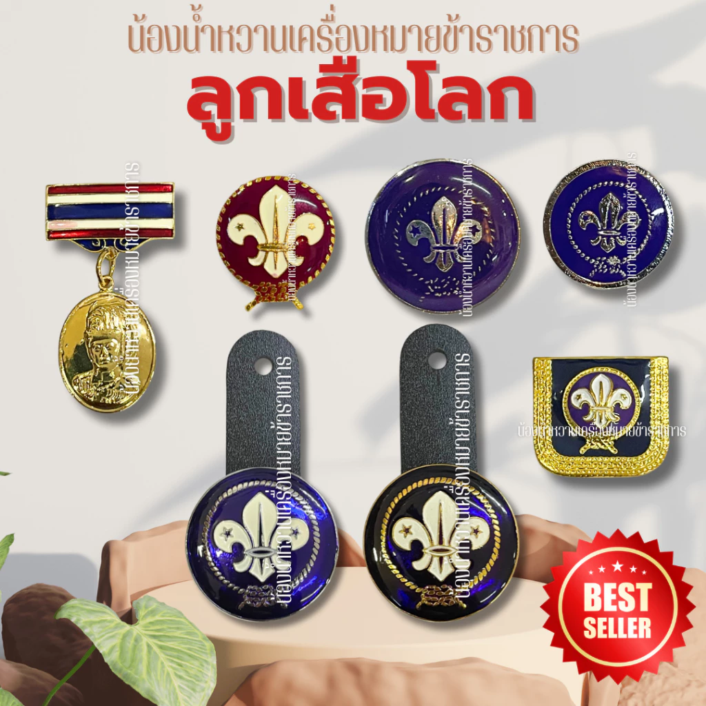 เข็มลูกเสือโลก เข็มผู้กำกับ รองผู้กำกับลูกเสือ เข็มลูกเสือโลก ตราลูกเสือโลก