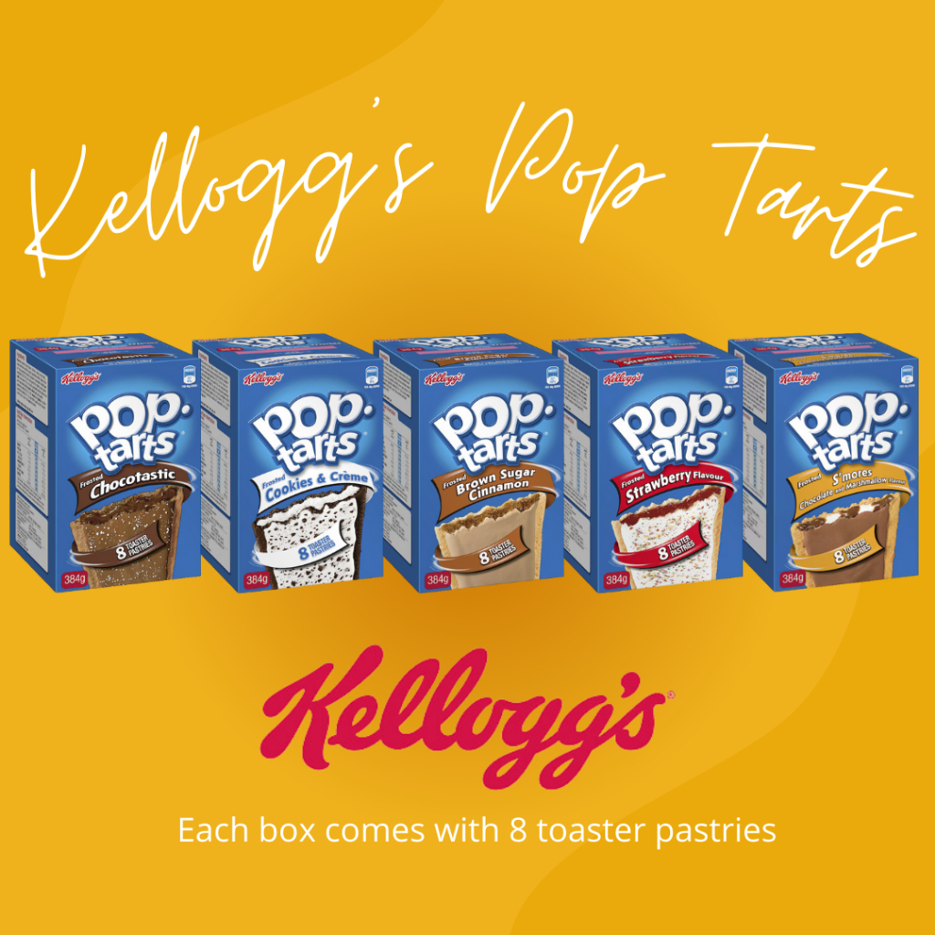 กล่องตำหนิ ✨️Kellogg's Pop-Tarts® แท้ 💯 ขนมอร่อยยมากกก 😋 จาก USA 8 ชิ้น/กล่อง 384g