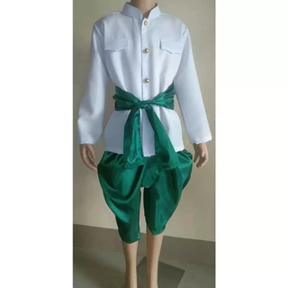 ชุดราชปะแตนเด็ก ผ้าไหมจีน 1 ชุดได้เสื้อ+โจงกระเบน+ผ้าคาดเอว
