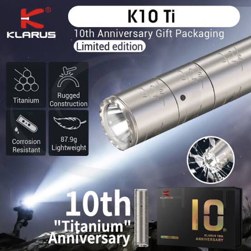 Klarus K10 Anniversary Limited Edition Flashlight