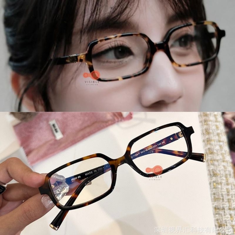 แว่นมิวมิว ทรง Rectangle สั่งทำสายตา(ฟรี)