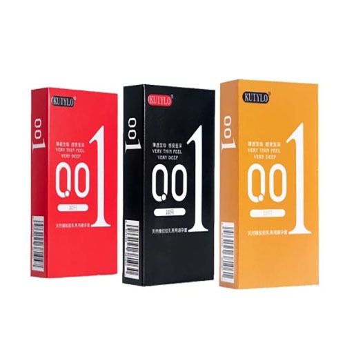 ถุงยางอนามัยรุ่นอัพเกรด บาง 0.01 (10ชิ้น/1กล่อง) กล่องทอง ผิวขรุขระ สารหล่อลื่นเยอะ บางเฉียบ
