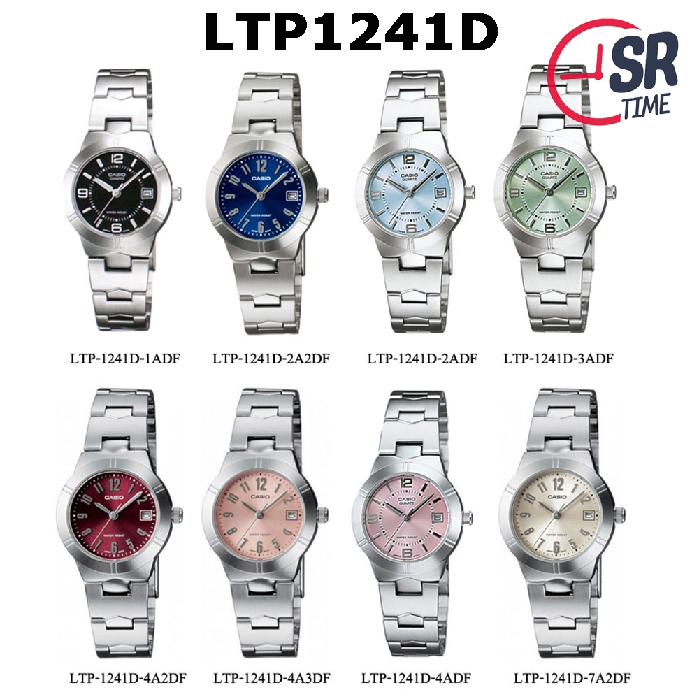 CASIO รุ่น LTP-1241D นาฬิกาผู้หญิง สายสแตนเลส กล่องและประกัน 1ปี LTP1241 LTP-1241 LTP1241D LTP1241