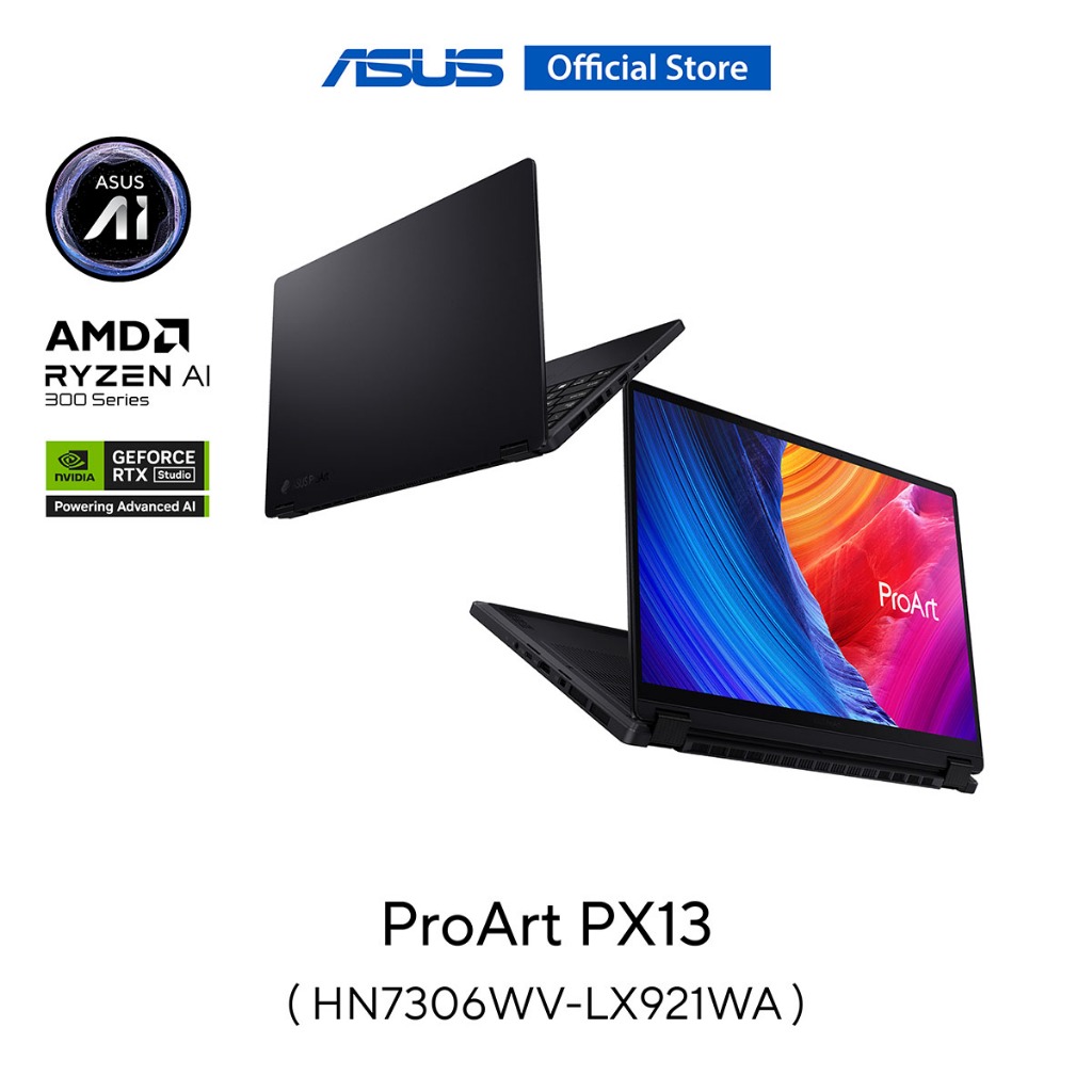 ASUS ProArt PX13 (HN7306WV-LX921WA) 13.3" 3K (2880x1800) OLED, AMDAI-9-HX370, 32GB LPDDR5X,1TB SSD, 
