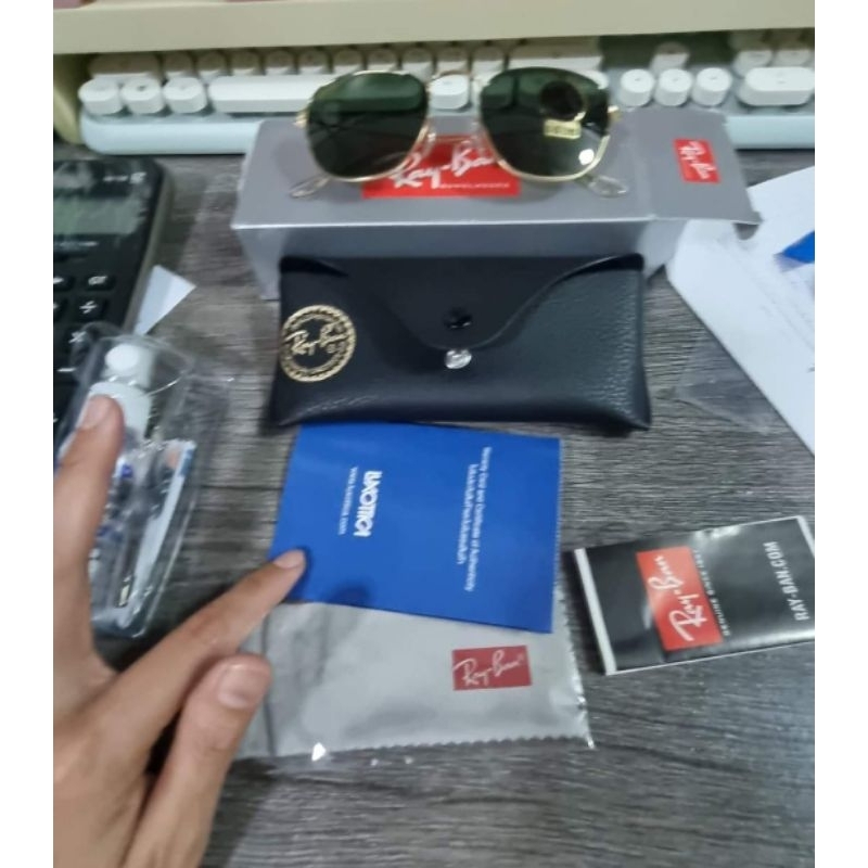 rayban frank orb3857  มือสองแท้ สภาพ 99.99%