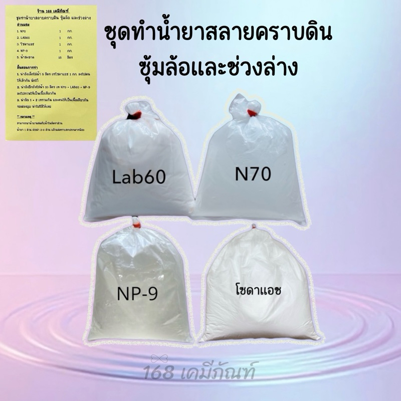 ชุดทำน้ำยาสลายคราบดิน ซุ้มล้อและช่วงล่าง