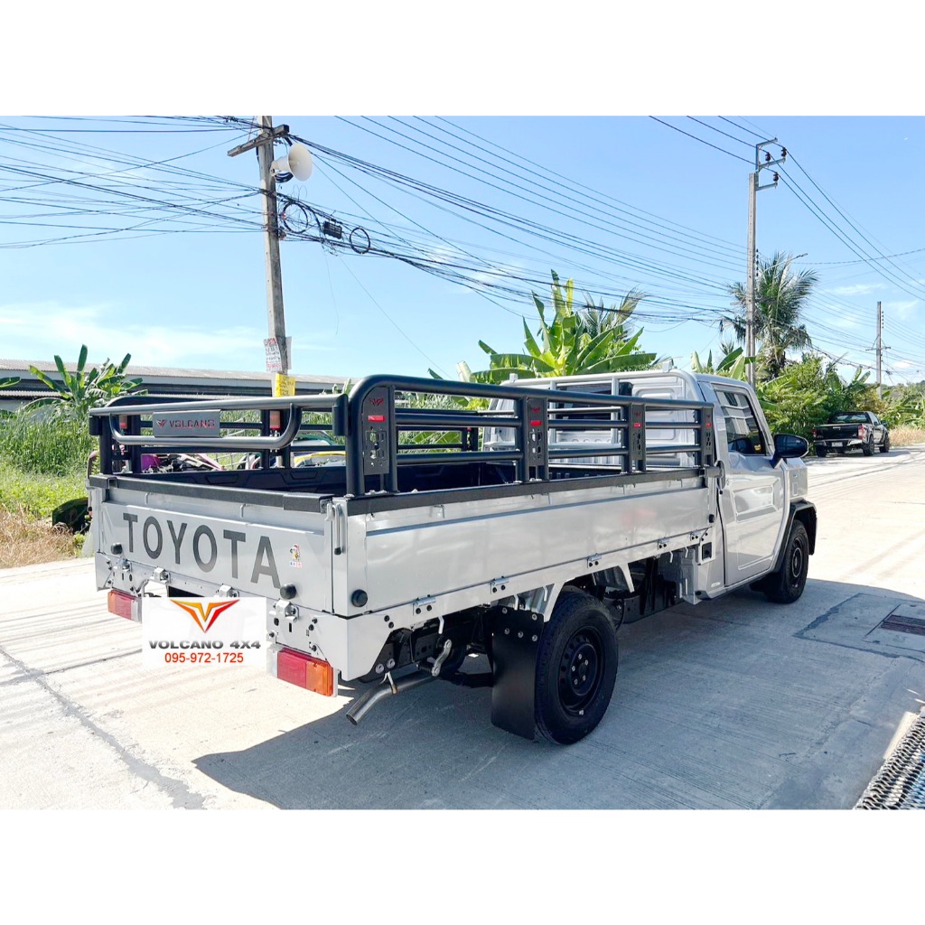 คอกออฟโรด toyota hilux champ รั้วเหล็กดำ hilux champ cage ไฮลักซ์ แชมป์คอกสแตนเลส