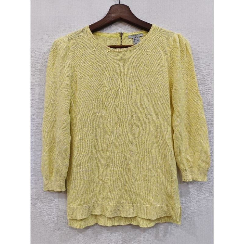 (A04) เสื้อไหมพรม H&M อก 36" ยาว 24 " มีซิปที่คอด้านหลัง