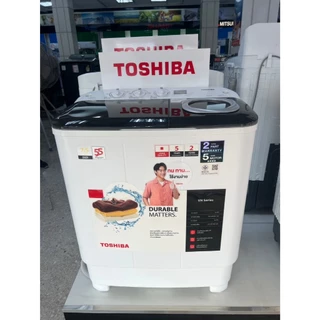 TOSHIBA เครื่องซักผ้า 2 ถัง ขนาด 7.5 ก.ก. รุ่น VH-H85MT TWIN TUB WASHING MACHINE โตชิบา