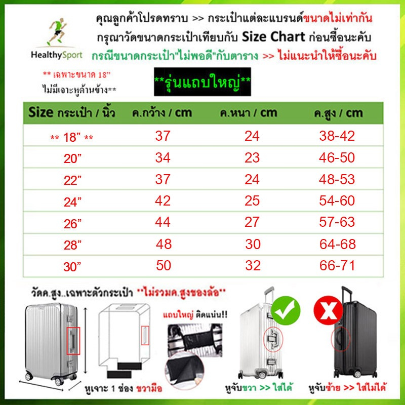 พลาสติก PVC หุ้มกระเป๋าเดินทางกันน้ำ