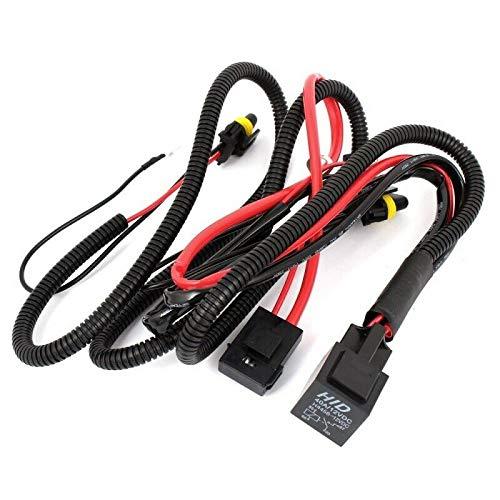 fd_24hr สายรีเลย์ H3 DC 12V 40A หลอดไฟเสริมสายกลุ่ม HID Xenon Controller สายเคเบิลรีเลย์สายไฟ ทนทานคุณภาพ