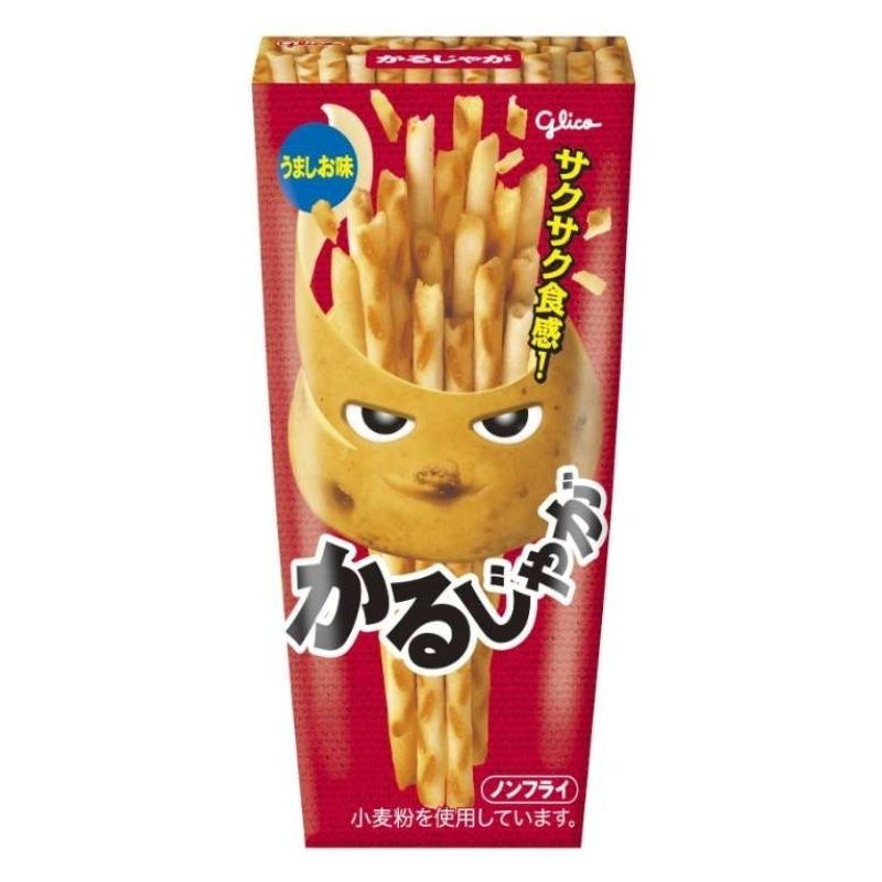 Glico Karu Jaga Tasty Salt Cracker Sticks ขนมปังแท่ง รสเกลือ ญี่ปุ่น (41g) **กล่องแดง**