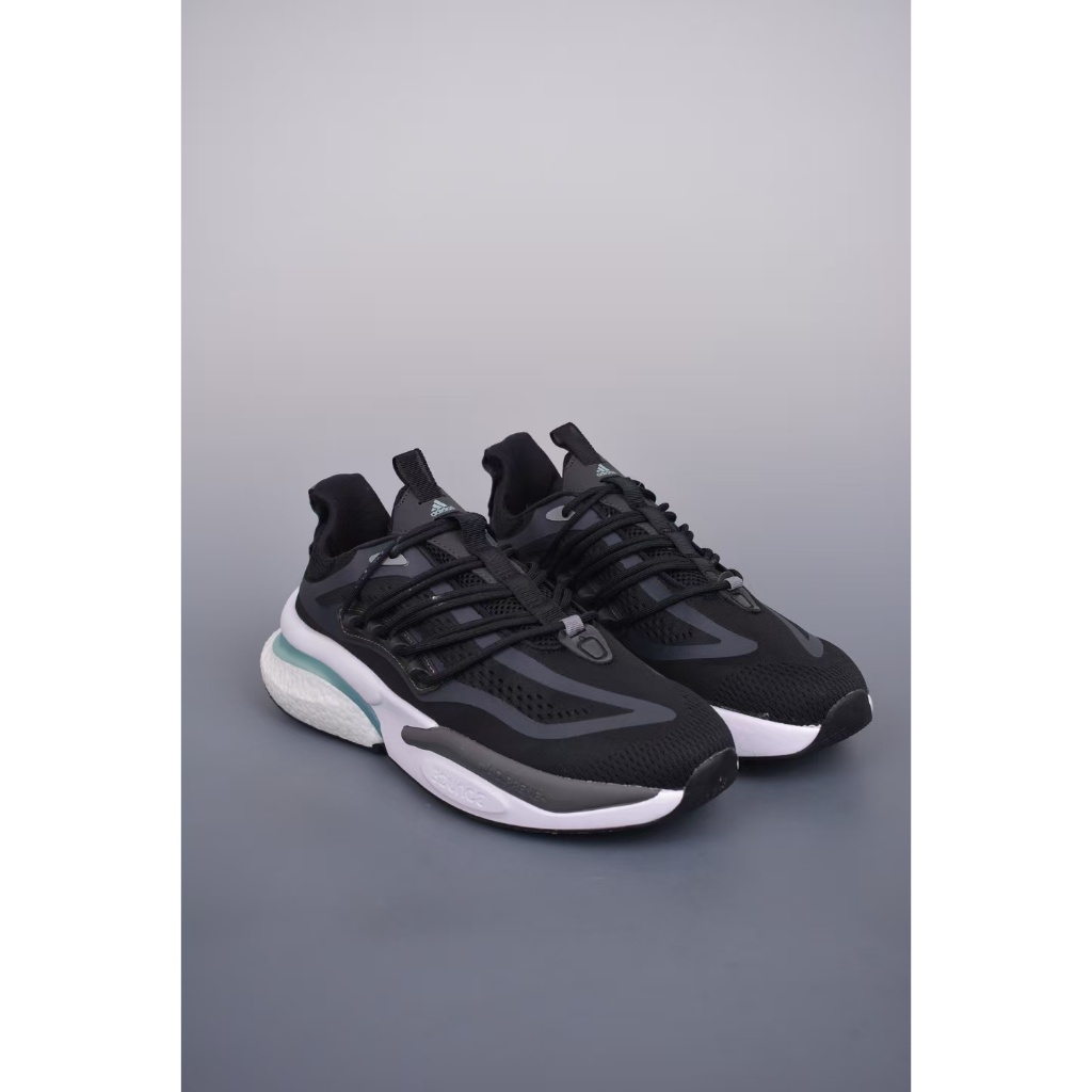 ผลิตภัณฑ์ถ่ายจริง adidas ALPHABOOST V1 Sustainable รองเท้าวิ่งสบาย ๆ เทรนด์ต่ำHP2758