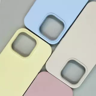 เคสกำมะหยี่ สีพื้นโลโก้ สำหรับรุ่น iPhone 14 14Pro Max14plus เคสซิลิโคน iPhone 14 Pro Max