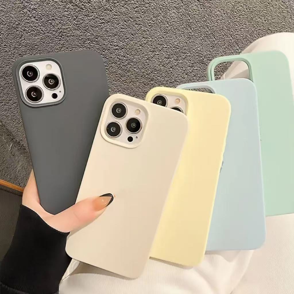เคส กำมะหยี่ ใช้สำหรับ iPhone 13 pro max เคสซิริโคน สำับรุ่น ไอโฟน 13 13pro 13promax  สีพื้นพาสเทล