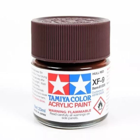 Tamiya Acrylic XF-9 Hull Red