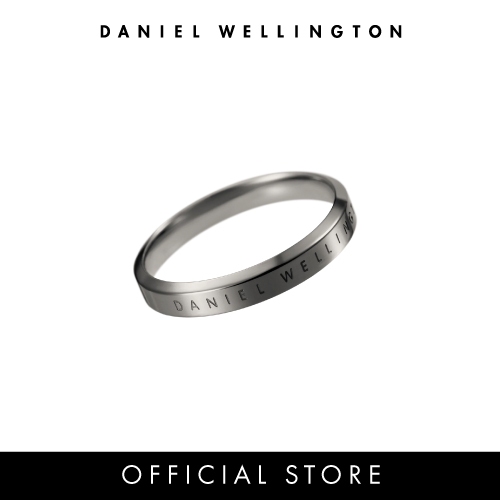 (ทักแชทรับโค้ด) Daniel Wellington แหวน CLASSIC RING GRAPHITE 52-66 มม สีกราไฟต์