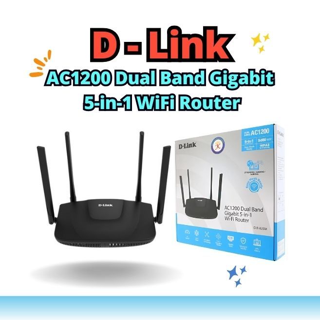 D-Link AC1200 Dual Band Gigabit 5-in-1 WiFi Router