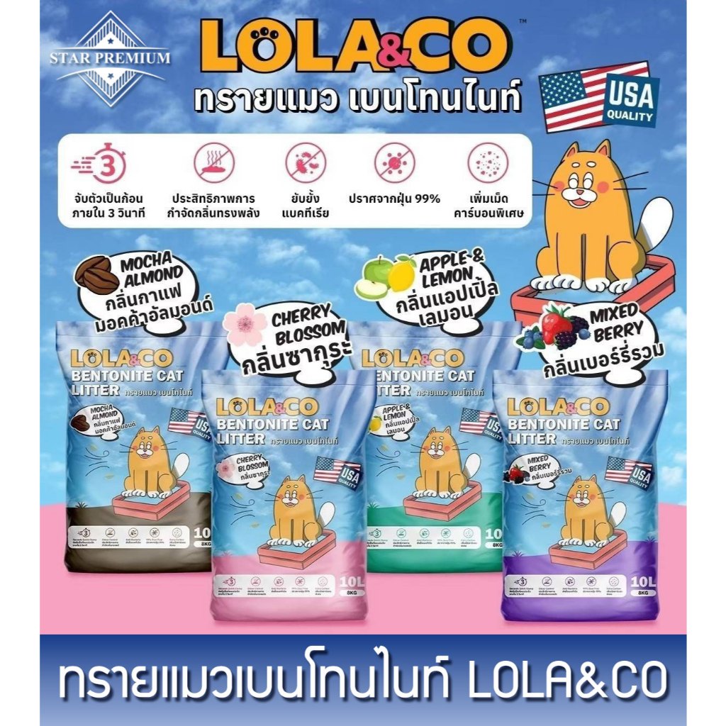 SPS ทรายแมวเบนโทนไนท์ Lola & Co