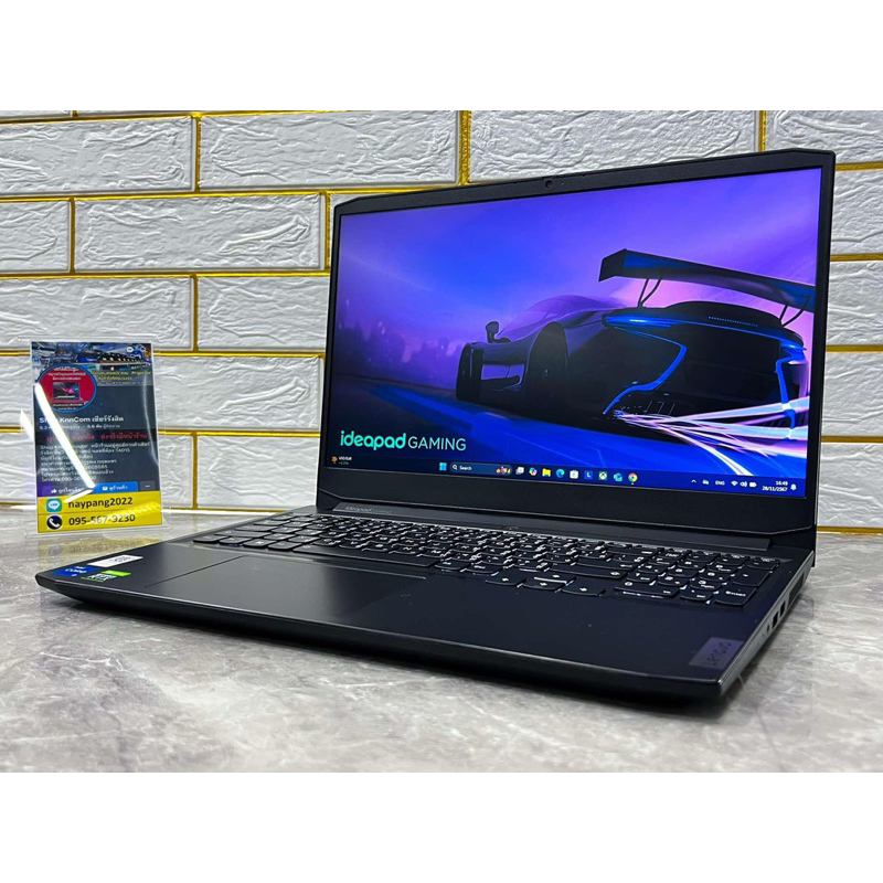 Lenovo IdeaPad Gaming 3 15IHU6 มือสองประกันร้าน 3 เดือน RTX 3050 4GB Ram 16 GB