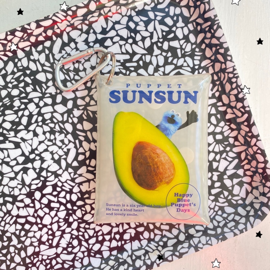 🥑กระเป๋าใส่บัตร PVC ลาย Puppet Sunsun✌️ของมือสองน้าา