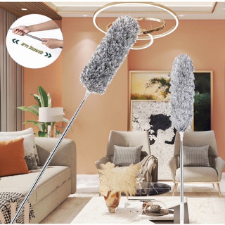 ไม้กวาดหยากไย่ ไม้ปัดฝุ่น Microfiber ปรับยืดได้ ไม้ปัดฝุ่น ร…