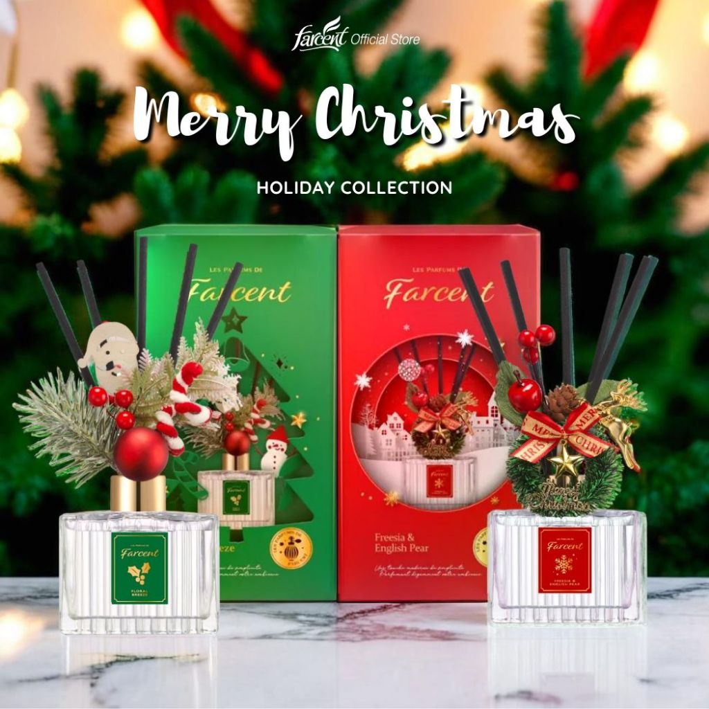 [HOLIDAY COLLECTION] ฟาร์เซ็นท์ ก้านไม้หอมกระจายกลิ่น น้ำหอมบ้าน ก้านไม้หอม 120 มล.
