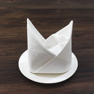 ผ้าเช็ดปาก napkins โรงแรม ร้านอาหาร แน๊ปกิ้น ผ้าเช็ดปากโรงแรม ใช้ผ้า Cotton อย่างดี 17x17 นิ้ว